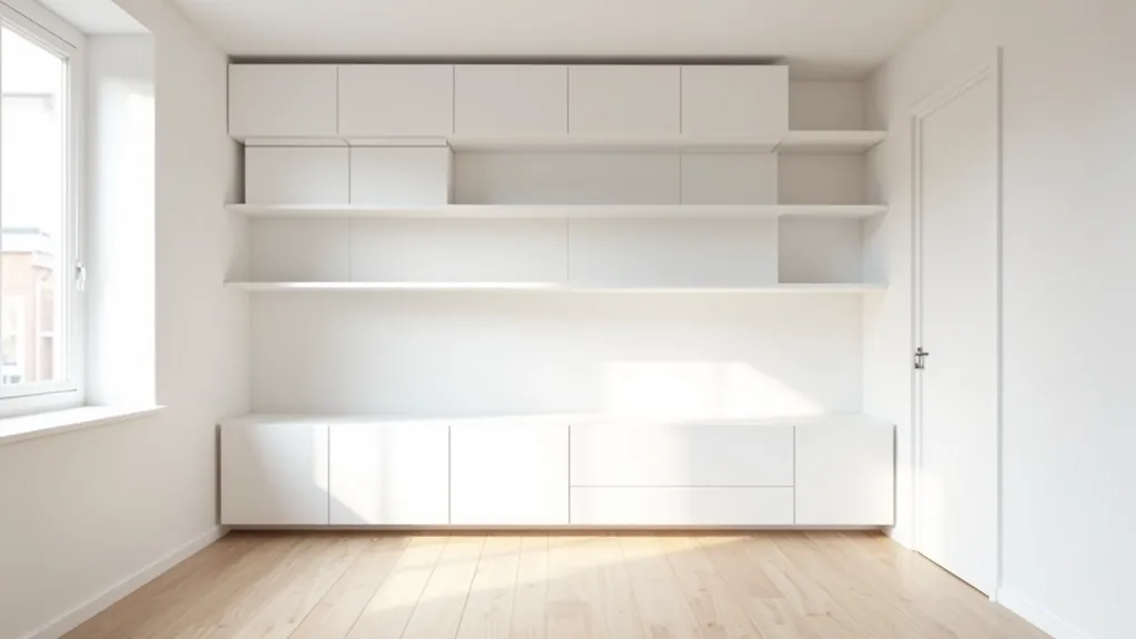 Modern wall-mounted shelving system